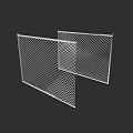 White Metal Mesh Fence Panels For Security And Boundary Protection