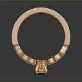 Luxurious Elegant Gold Fashion Ring With Intricate Chain Design And Sparkling Diamond Accent