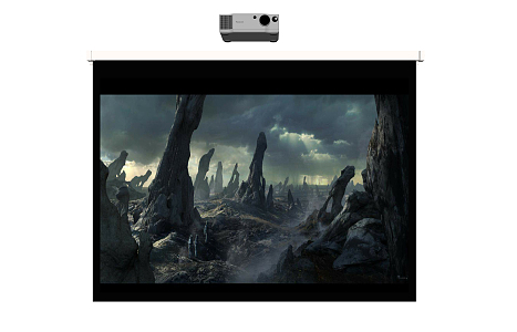 modern projection screen projector projection screen 3d model