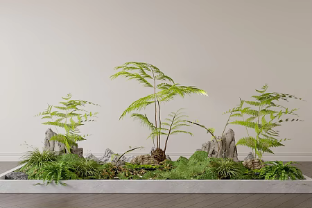 Plant pile green plant pile landscape landscaping 3d model