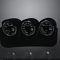 Automotive Car Parts Black Gauge Cluster Featuring Speedometer Tachometer Clear
