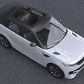 White SUV With Black Roof Black Wheels And Modern Exterior Design
