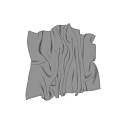 Silver Wavy Metal Wall Decor with Modern Sculptural Design for Interior Spaces