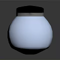 Modern White Tea Pot with Black Handle and Reflective Glossy Ceramic Surface 3d model