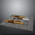 Handcrafted Ancient Weapons With Wooden Shafts Leather Bindings And Sharp Blades