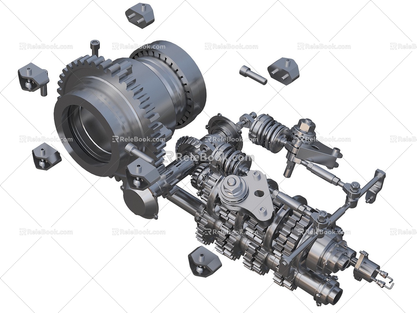 Gearbox internal structure model