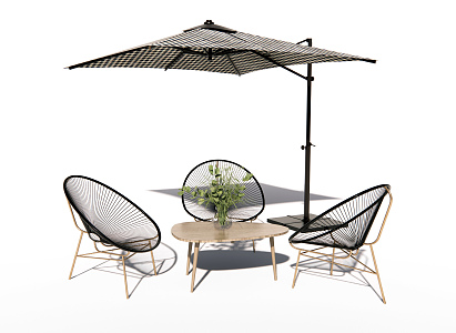 modern outdoor tables and chairs leisure outdoor tables and chairs 3d model