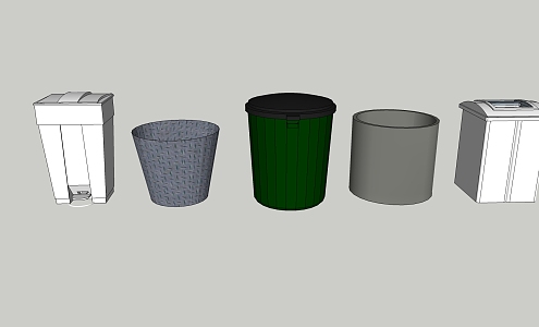 Modern Trash Bin Trash Bin Trash Bin 3d model