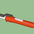 Red And Black Curling Iron Hair Styling Tool With Ergonomic Handle