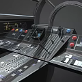 Professional Control Console Equipment With Multifunctional Buttons Knobs And Panels