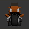 Modern tricycle tricycle riding tricycle sci-fi tricycle 3d model