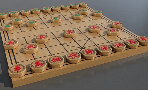 Chinese Chess 3d model