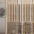 New Chinese-style partition screen partition 3d model