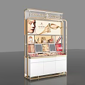 Modern Retail Cosmetics Display Shelf Featuring Symphony Brand And Makeup Items 3d model