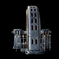 Modern generator wheel old generator wheel for steam engine power generation 3d model