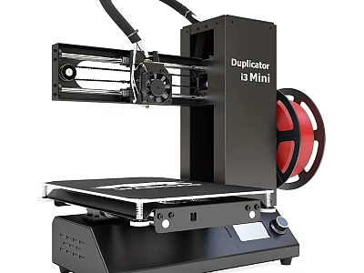 Black Duplicator i3 Mini 3D Printer is a Compact Office Appliance with Desktop Design 3d model