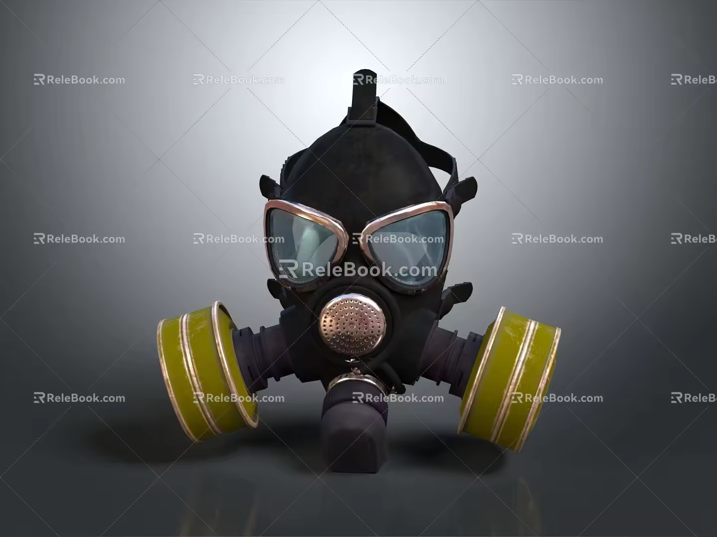 Gas Mask Science Fiction Gas Mask Gas Mask Respirator Breathing Mask Biochemical Mask Science Fiction Mask 3d model