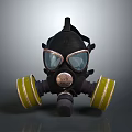 Gas Mask Science Fiction Gas Mask Gas Mask Respirator Breathing Mask Biochemical Mask Science Fiction Mask 3d model