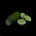 Organic Fresh Green Cucumber Whole And Sliced Pieces For Healthy Eating
