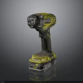 RYOBI Cordless Power Drill With Yellow Black Design And Ergonomic Handle