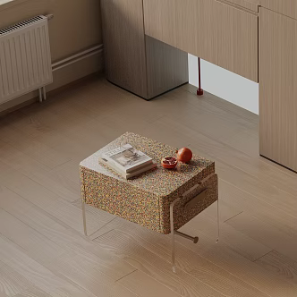 Modern Bedside Cabinet 3d model