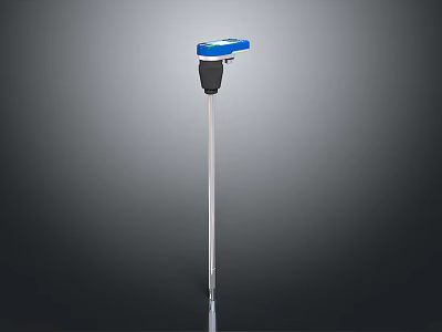 Commercial Equipment With Blue Top Black Connector And Silver Long Rod 3d model