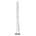 Modern Chrome Polished Faucet With Sleek Curved Structure And Tall Spout Design
