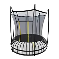 Outdoor Round Trampoline With Safety Net For Kids Play Equipment