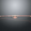 Copper Metallic Tool With Double Loop Ends And Reflective Surface On Dark Background