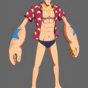 One Piece French One Piece Animation Movie Game Cartoon French One Piece Craftsman Can Do Action 3d model