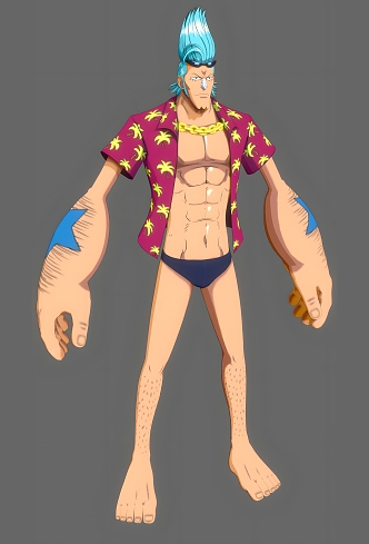 One Piece French One Piece Animation Movie Game Cartoon French One Piece Craftsman Can Do Action 3d model