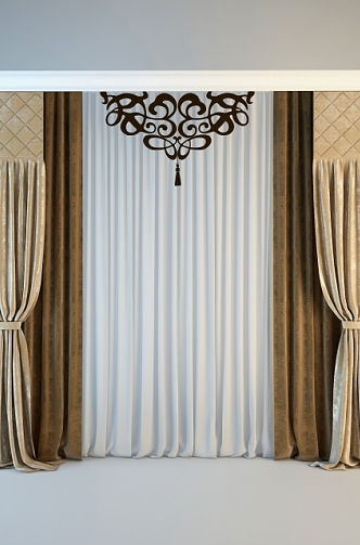 Curtains 3d model