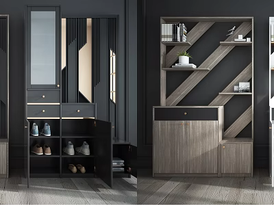 Modern Shoe Cabinet Shoe Cabinet Partition Cabinet 3d model
