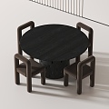 Modern leisure tables and chairs 3d model