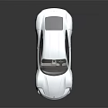 White Sports Car with Sleek Modern Design Streamlined Body and Black Alloy Wheels