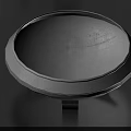 White Circular Public Facility With Rimmed Top Design And Stable Base On Ground Surface