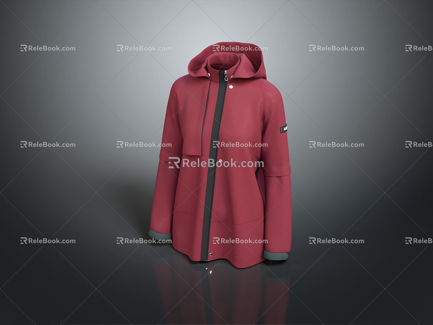 Outerwear Coat Leather Coat 3d model