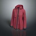 Outerwear Coat Leather Coat 3d model