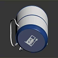 Modern Blue And White Charging Device With Plugs And Cables