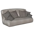 Lazy Sofa Double Sofa Casual Sofa Pillow Double Sofa 3d model