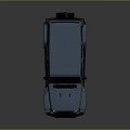 Light Blue Jeep Four Door SUV Featuring Square Body Design And Black Wheels