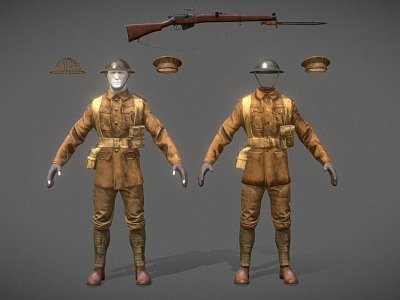 Weapons of British Soldiers model