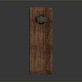 Wooden Block with Metal Hook for Modern Home Decor and Functional Use