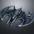 Futuristic Batmobile Featuring Sleek Bat Wing Design And Streamlined Black Body
