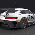 Mercedes Racing Car Featuring NASA Livery Pirelli Tires And Sleek Design