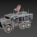 Heavy Duty Military Communication Vehicle With Satellite Dish And Multiple Antennas