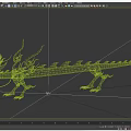 Turquoise Mythical Dragon 3D Model With Golden Accents And Detailed Scales