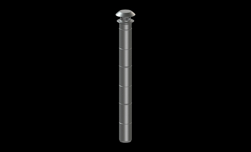 modern pipe 3d model