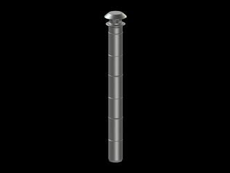 modern pipe 3d model