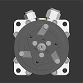 Automotive AC Compressor with Metal Housing Pulley and Bolt Mechanical Structure